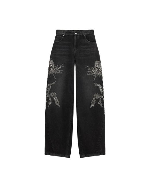 Blumarine Straight Jeans in het Black