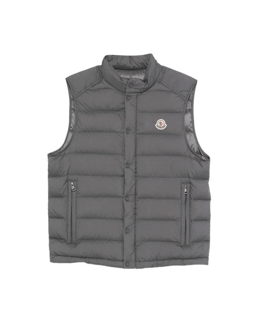 Moncler Gray Waistcoats for men