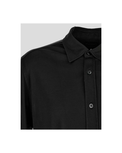 Tom Ford Seidenhemd - stilvoll und luxuriös in Black für Herren