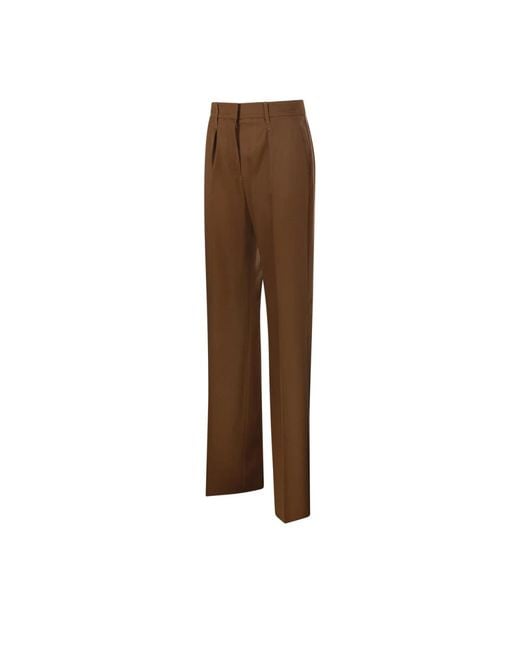Max Mara Brown Straight Trousers