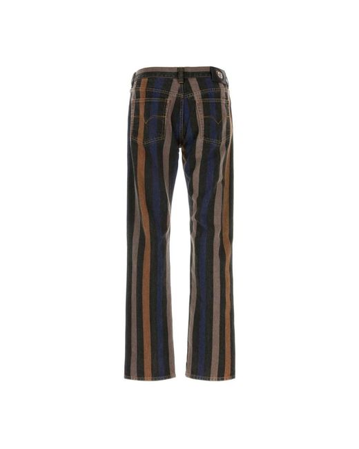 Versace Gray Straight Fit Jeans for men