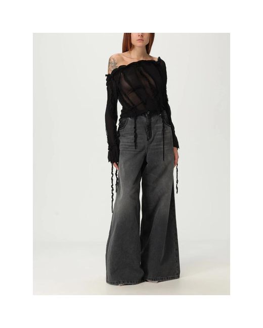 Blumarine Black Wide Jeans