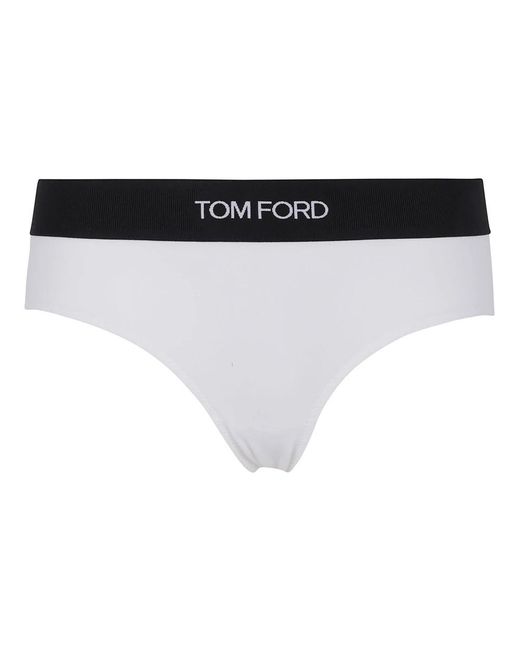 Tom Ford Ondergoed ,Wit ,Handtekening Boy Shorts in het Black