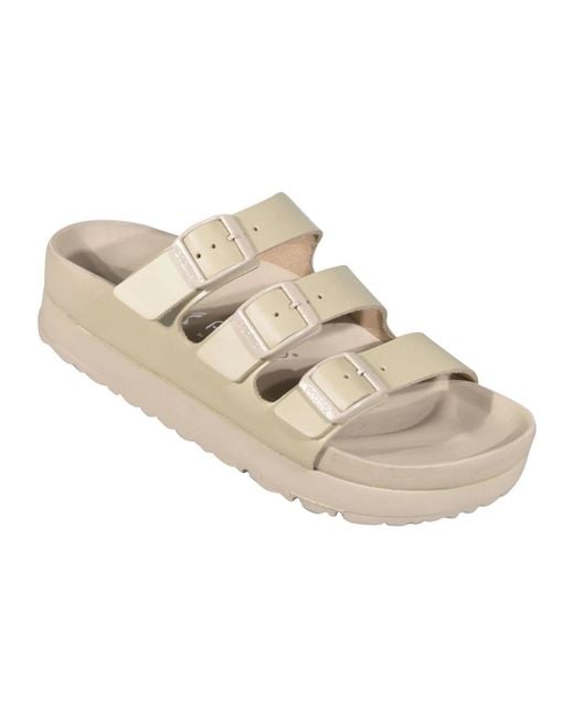 Birkenstock Natural Sliders
