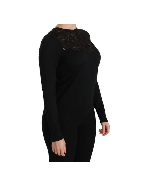 Dolce & Gabbana Black Long Sleeve T-Shirts