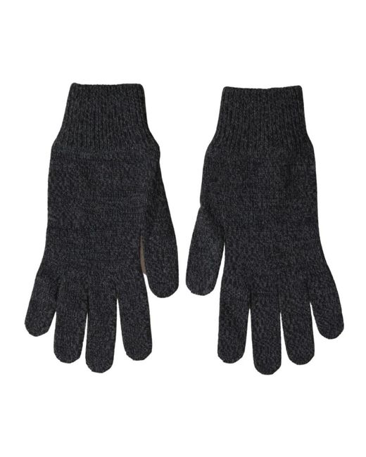 Dolce & Gabbana Black Gloves for men