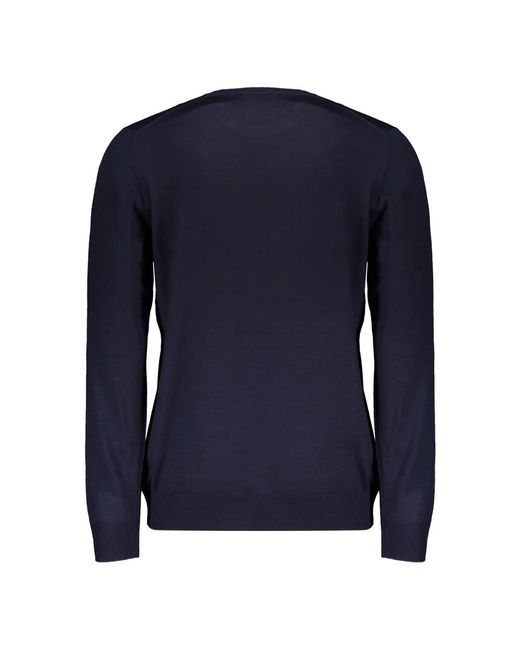 Fedeli Blue Round-Neck Knitwear for men