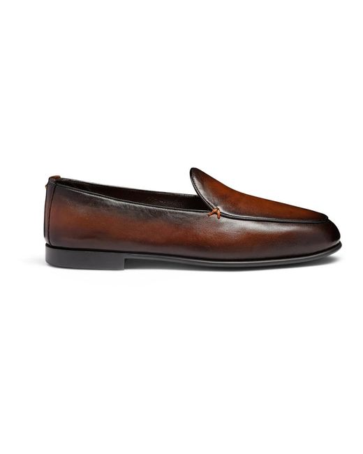 Loafers di Santoni in Brown da Uomo