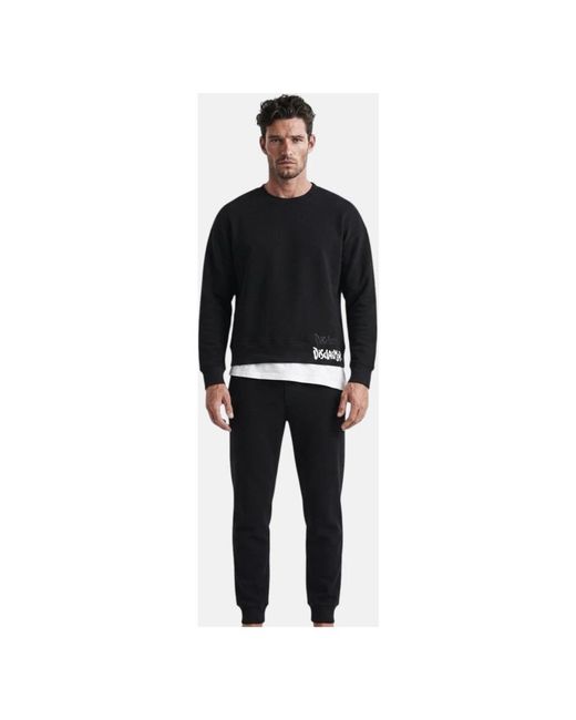 DISCLAIMER Black Sweatshirts for men