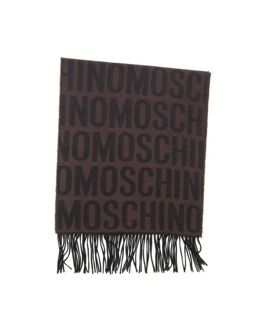 Moschino Black Winter Scarves
