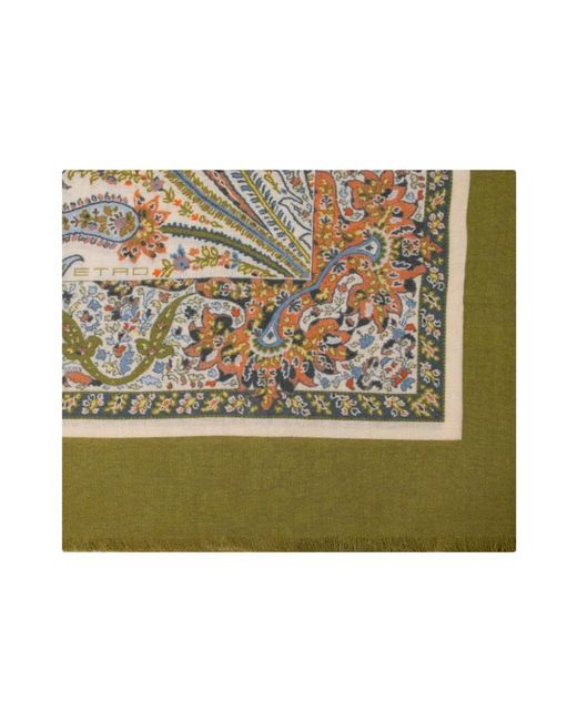 Etro Green Scarves