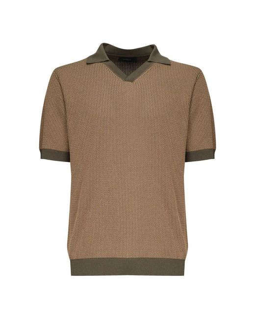 Zanone Baumwoll T-Shirts Und Polos in Natural für Herren