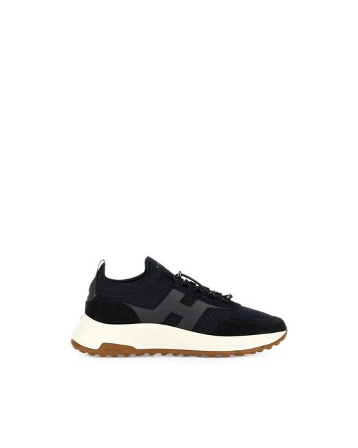 Hogan Schoenen ,Blauw ,Leer Hyperlight Sneaker in het Black voor heren