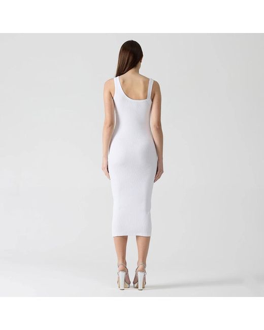Versace Jeans Couture White Midi Dresses