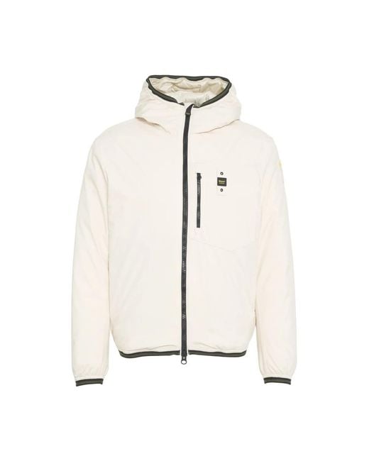 Blauer White Light Jackets for men