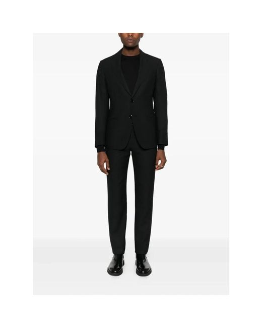 Tagliatore Black Round-Neck Knitwear for men