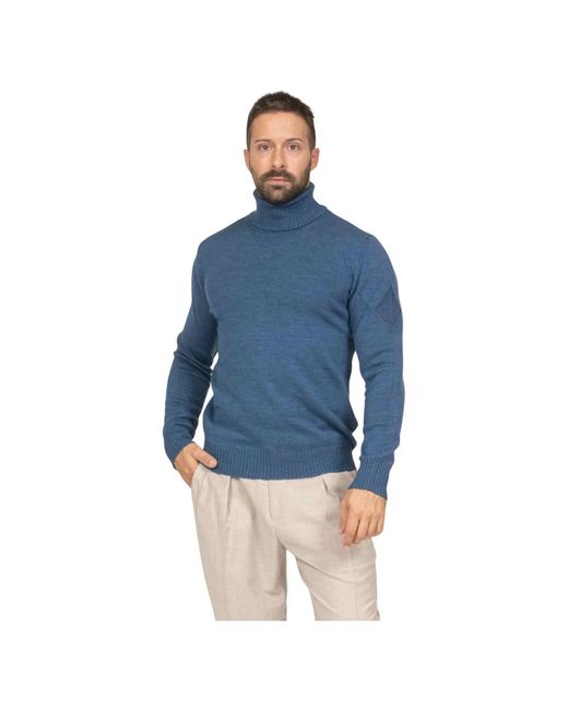 Ballantyne Turtlenecks in het Blue voor heren