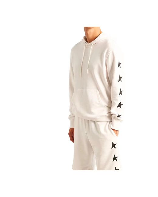 Golden Goose Deluxe Brand White Hoodies for men