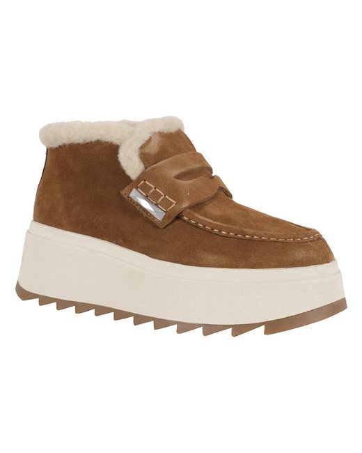 Ash Schoenen ,Bruin ,Suède Magic 01 Land Suède Enkellaars in het Brown