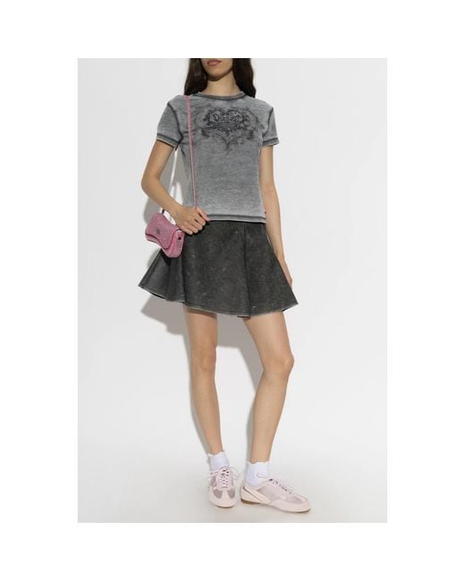 DIESEL Black Short Skirts