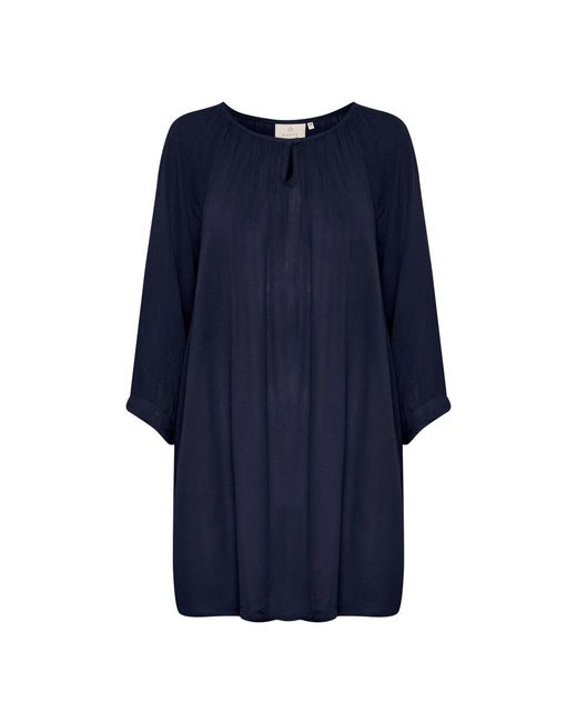 Kaffe Overhemden ,Blauw ,Midnight Marine Tuniek Top in het Blue