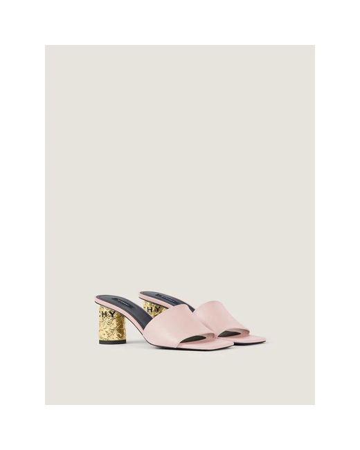Givenchy Metallic Heeled Mules