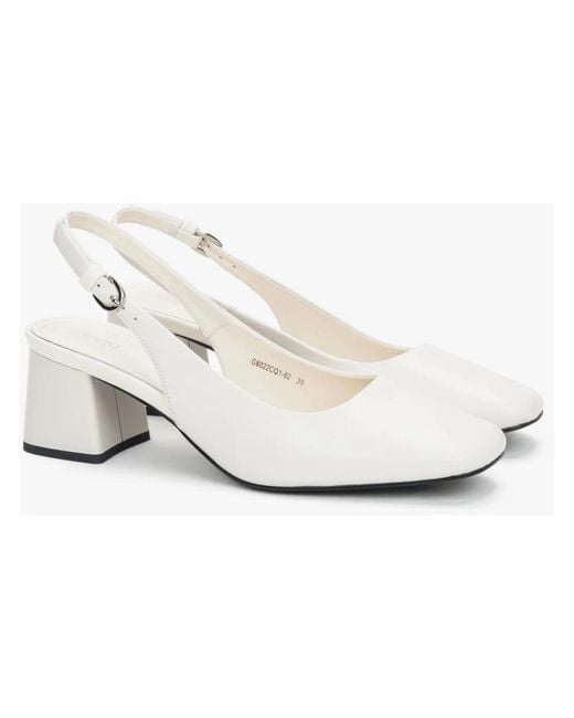 ESTRO White Pumps