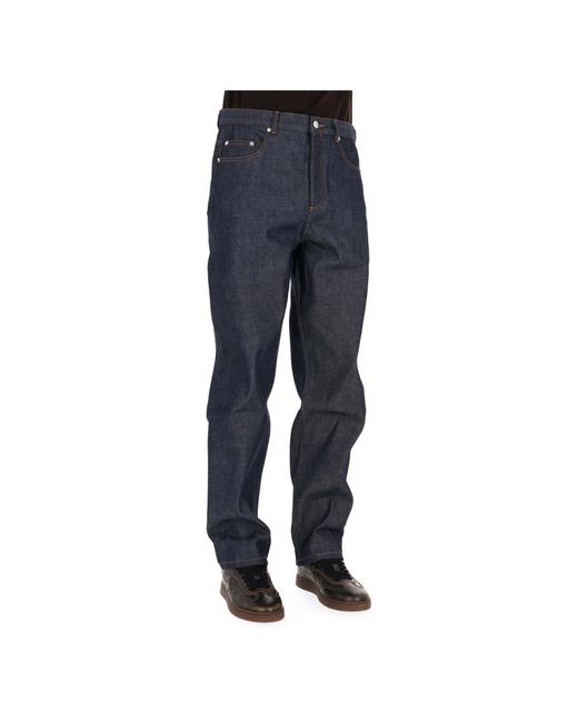 A.P.C. Blue Straight Fit Jeans for men