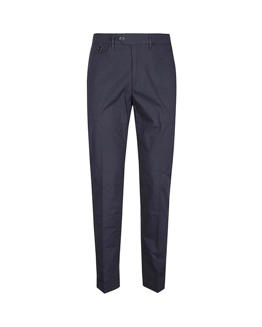 Tela Genova Blue Suit Trousers for men