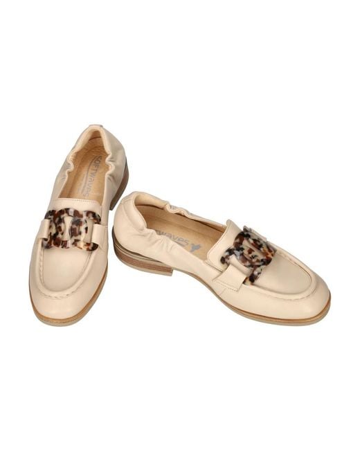 Softwaves White Ginger Loafer