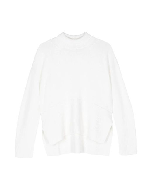Dondup White Round-Neck Knitwear