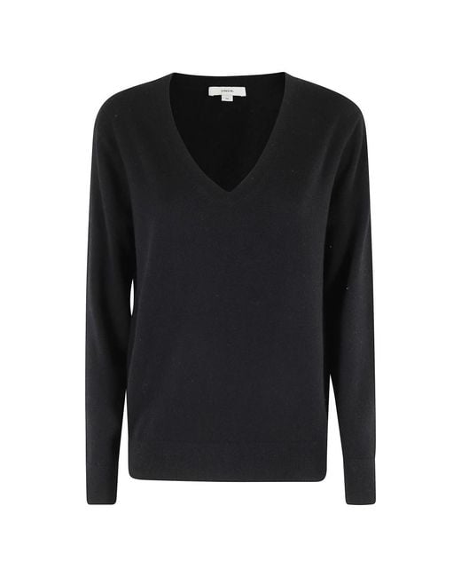 Vince Weekend V-Neck in het Black