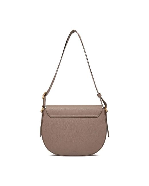 Furla Brown Graue Lotus Umhängetasche