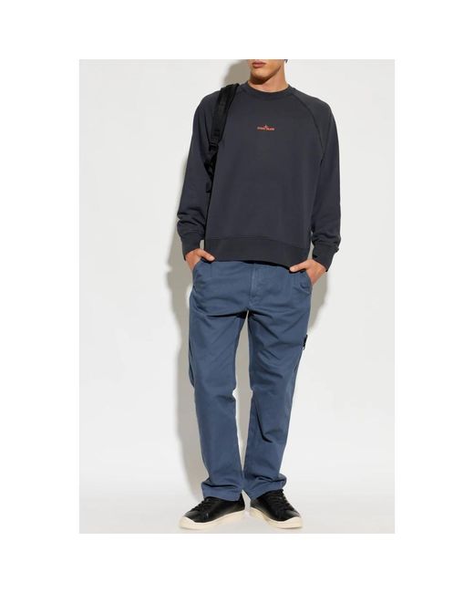 Stone Island Blue Sweatshirts for men