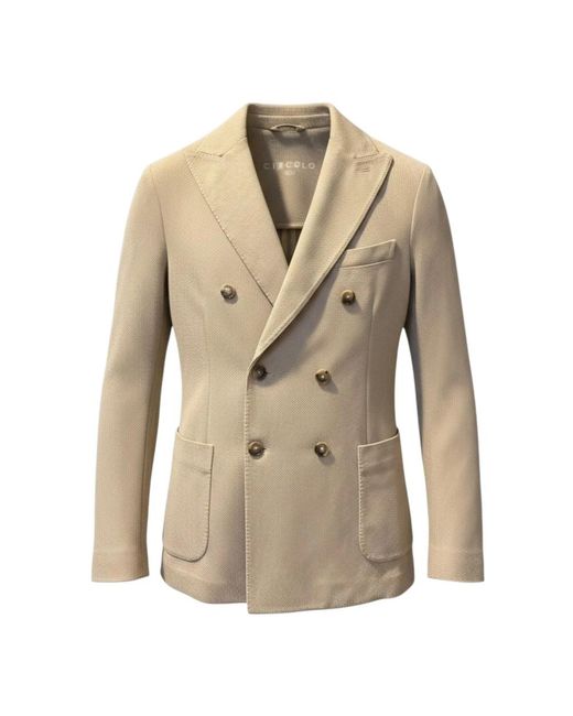 Circolo 1901 Natural Blazers for men