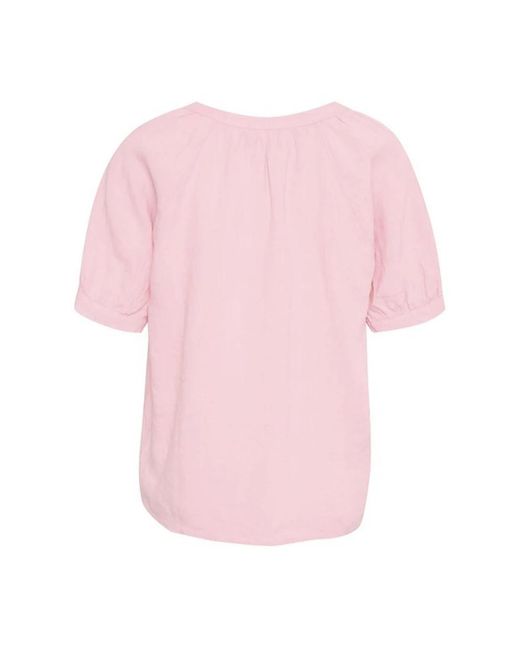 Part Two Overhemden ,Roze ,Linnen Peony Linnen Blouse Met Pofmouwen in het Pink