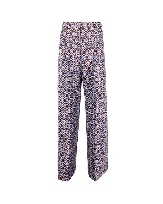 Etro Blue Wide Trousers