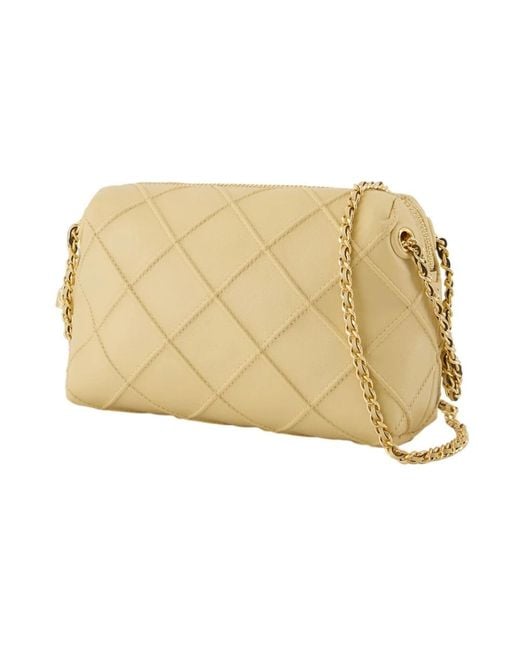 Tory Burch Natural Gesteppte Lamm Small Shoulder Bag