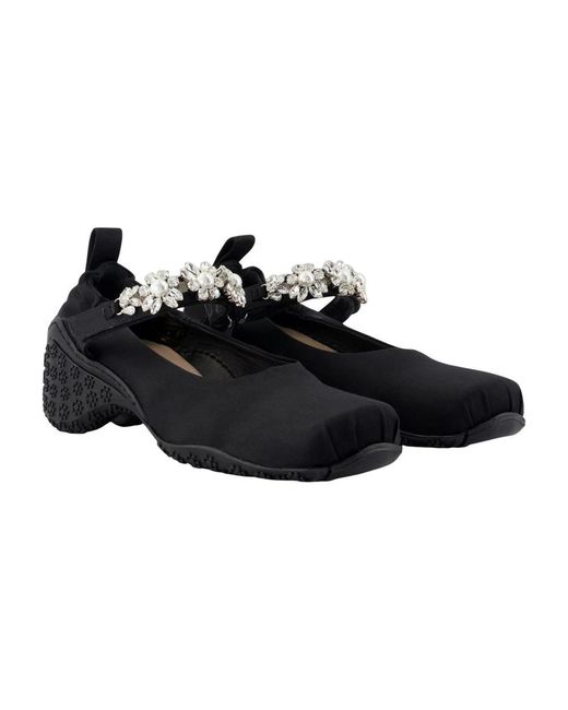 Simone Rocha Black Ballet Turbo Sneakers