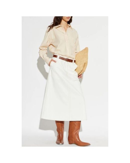 AMI White Midi Skirts