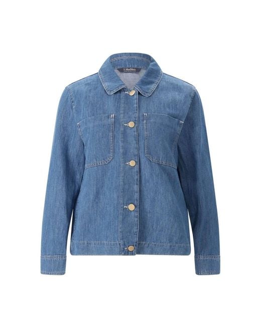 Max Mara Blue Denim Jackets