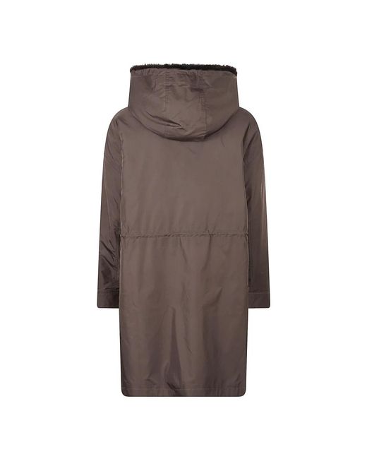 Yves Salomon Brown Parkas
