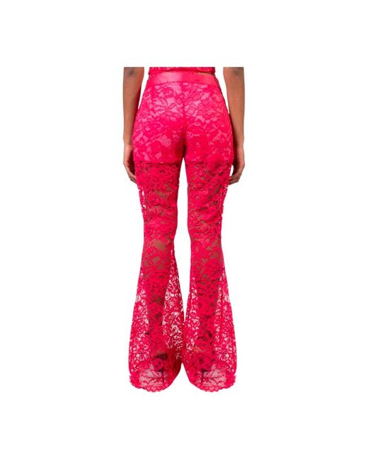 Doris S Red Wide Trousers