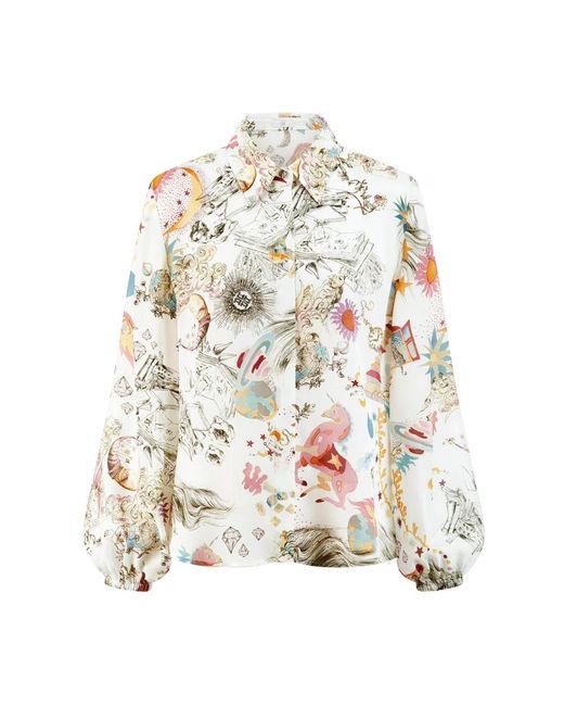 Riani Bedrukte Blouse in het White