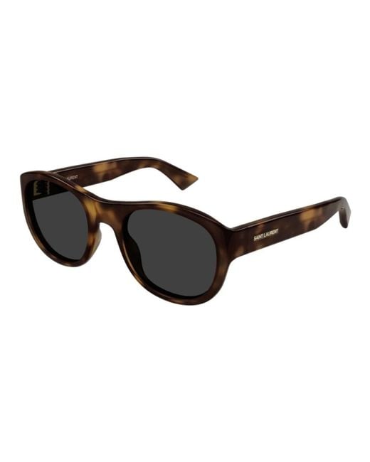 Saint Laurent Maxime Leren Schoudertas in het Black