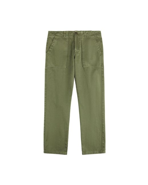 Fay Green Straight Trousers for men