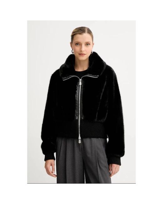 Pinko Black Faux Fur & Shearling Jackets