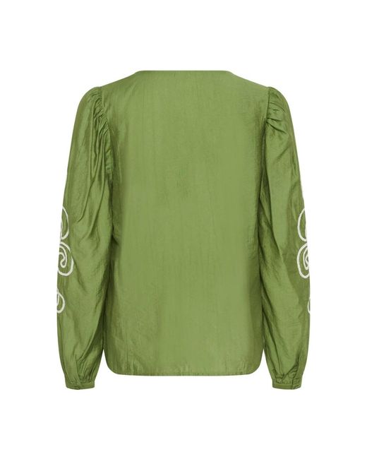 Cream Blouse in het Green