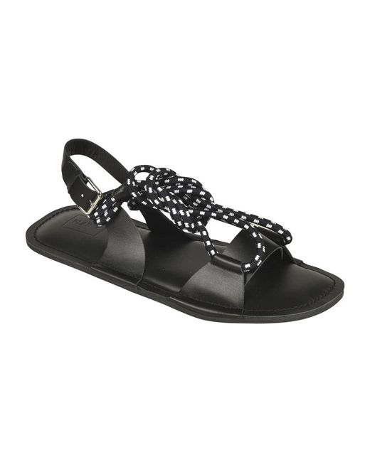 Plan C Black Sandalen
