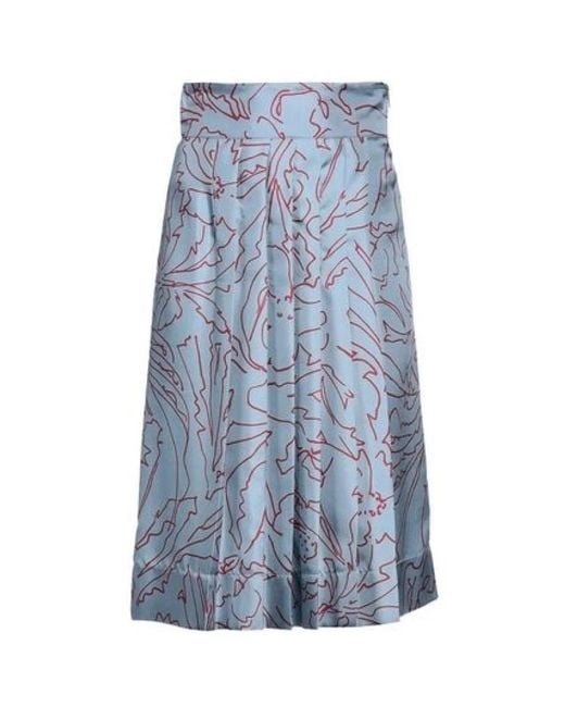 Midi Skirts Ferragamo de color Blue